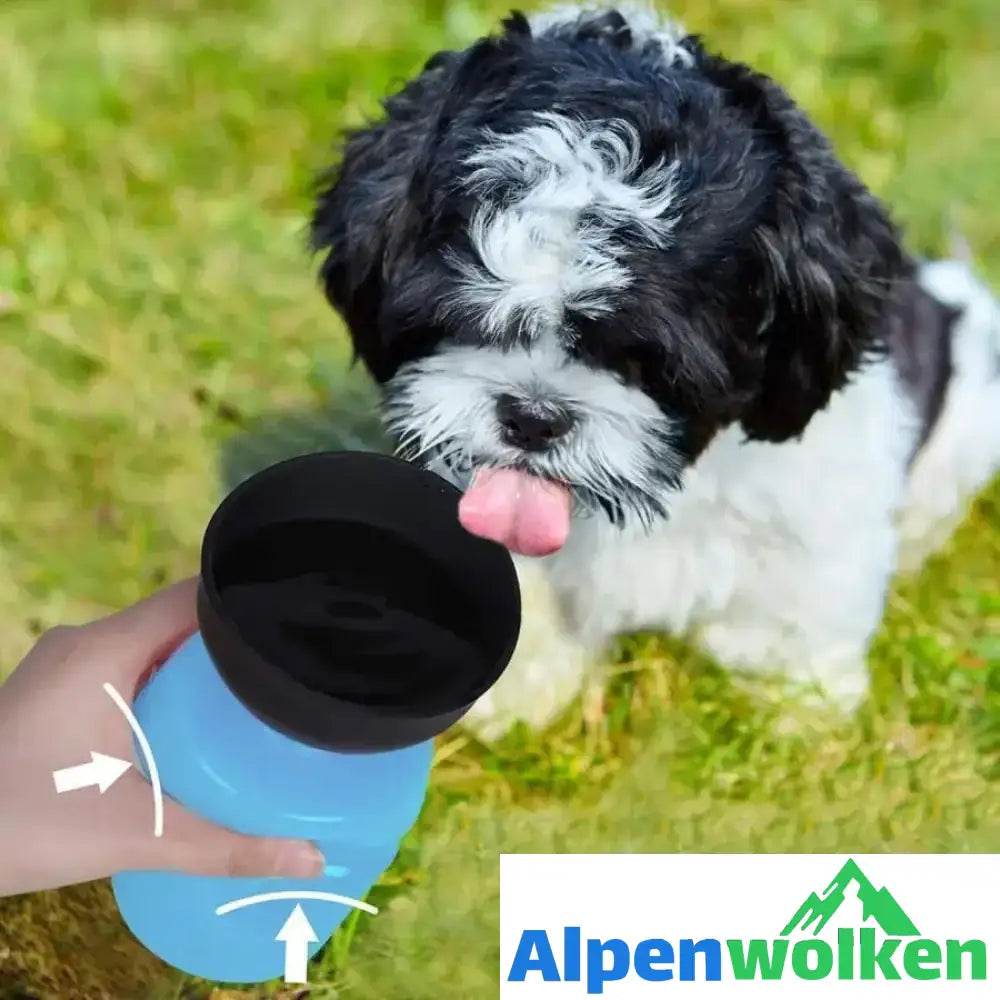 Alpenwolken - Tragbare Hunde Wasserflasche, 2019 Neues Design - BPA Frei