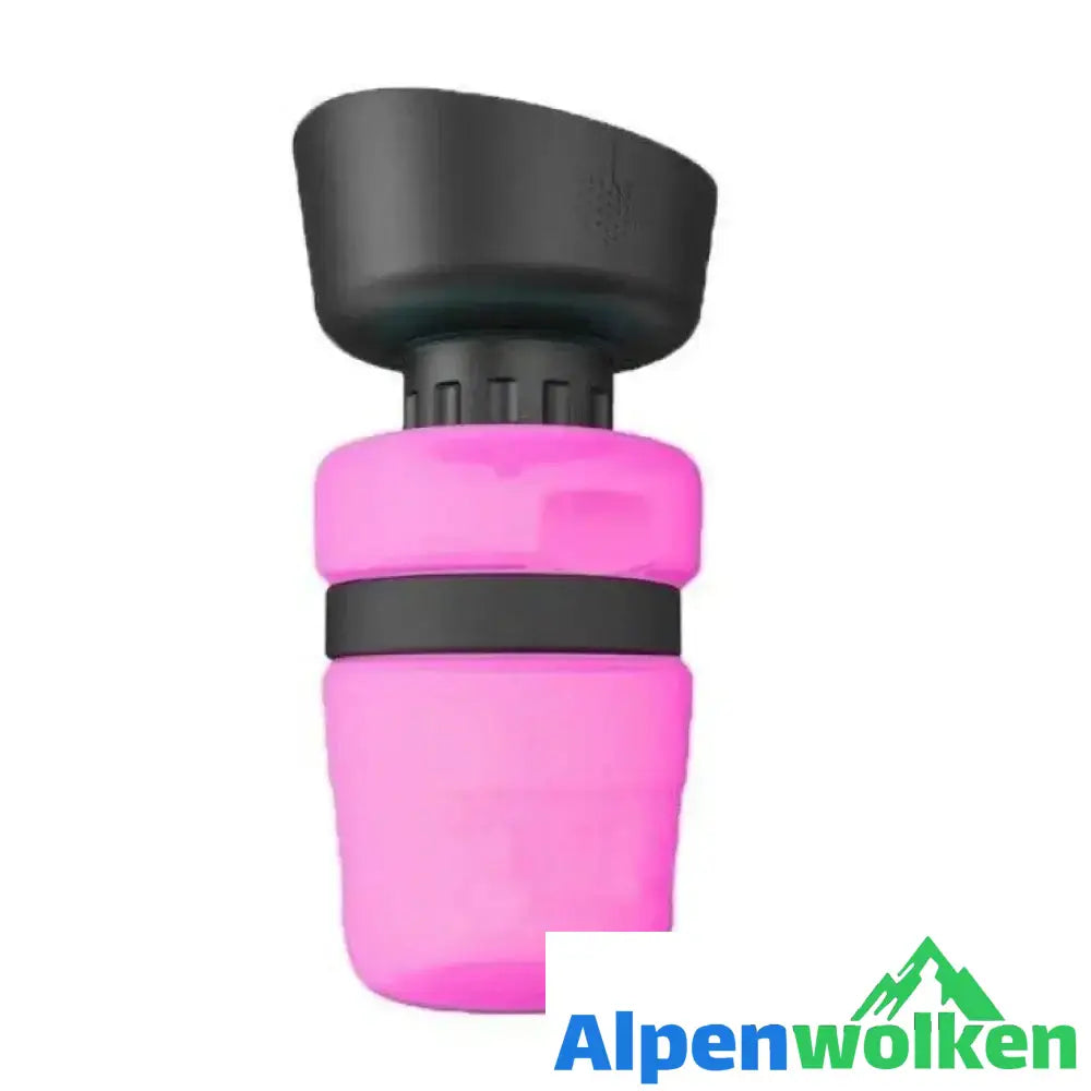 Alpenwolken - Tragbare Hunde Wasserflasche, 2019 Neues Design - BPA Frei Rosa