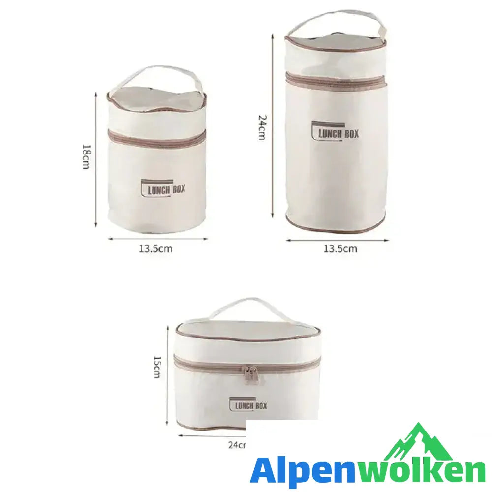 Alpenwolken - 🔥Tragbare isolierte Lunchbo🔥 Stoffbeutel-Groß