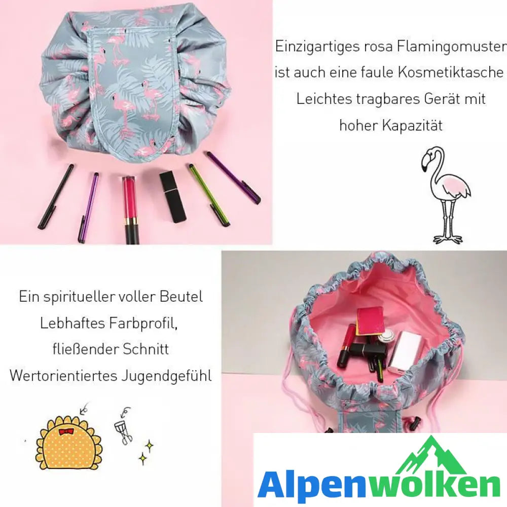 Alpenwolken - Tragbare magische faule Kosmetiktasche