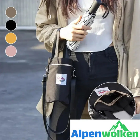 Alpenwolken - Tragbare Messenger-Handtasche für Wasserflaschen