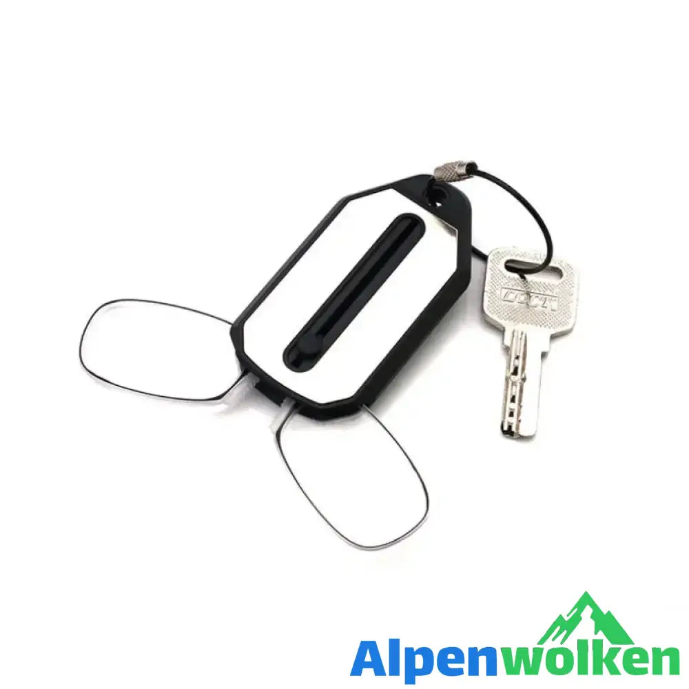 Alpenwolken - Tragbare Mini-Lesebrille mit beinlosem Nasenclip