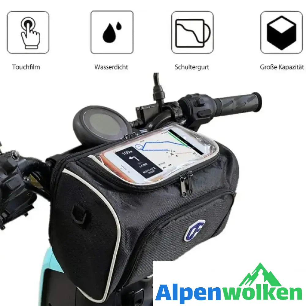 Alpenwolken - Tragbare multifunktionale Fahrradtasche