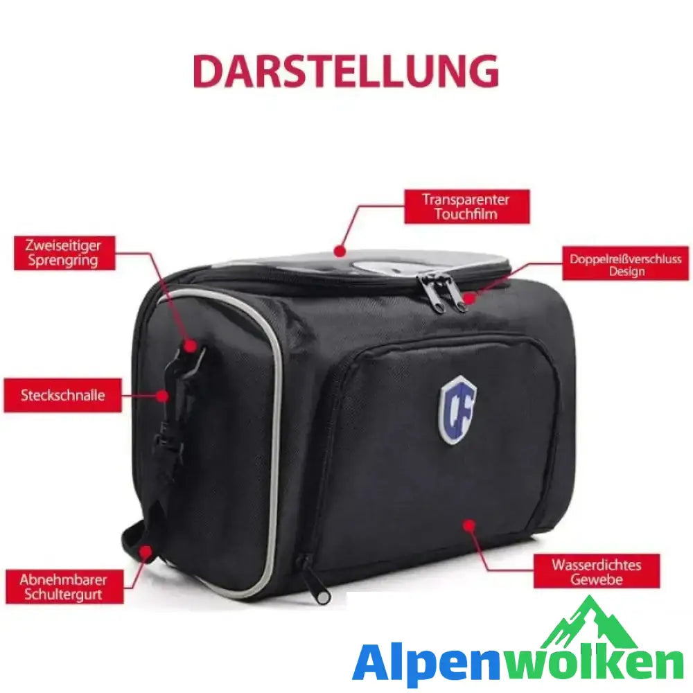 Alpenwolken - Tragbare multifunktionale Fahrradtasche