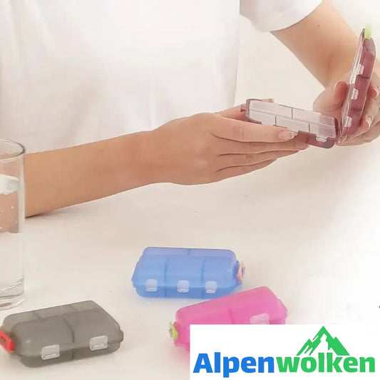 Alpenwolken - Tragbare Pillendose