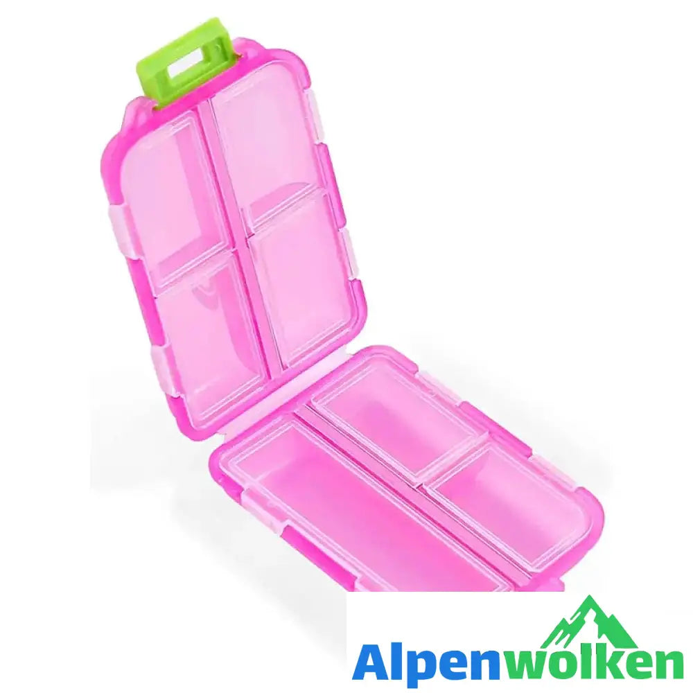 Alpenwolken - Tragbare Pillendose Rosa