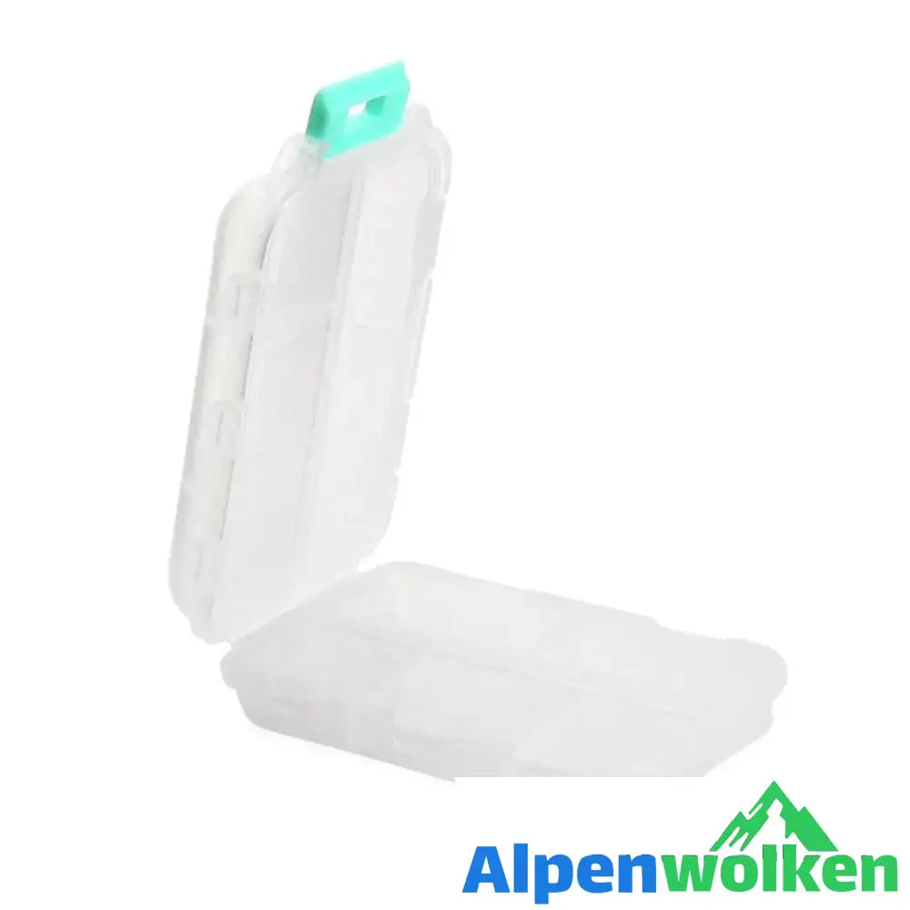 Alpenwolken - Tragbare Pillendose Weiß