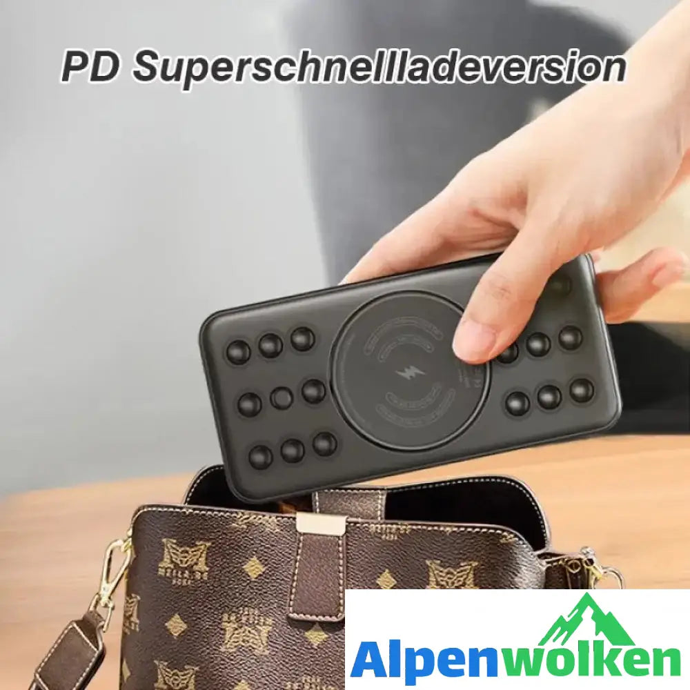 Alpenwolken - Tragbare Saugnapf-Powerbank