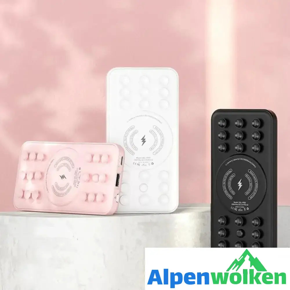 Alpenwolken - Tragbare Saugnapf-Powerbank