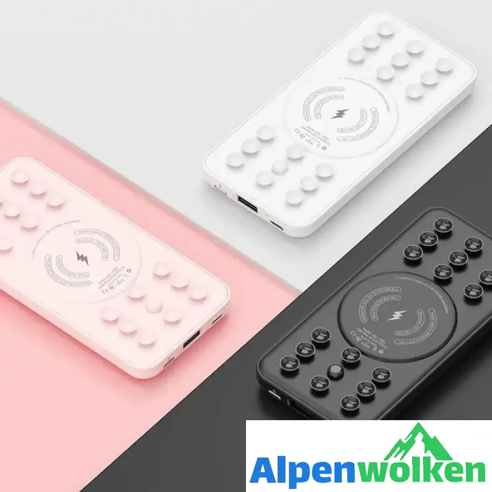 Alpenwolken - Tragbare Saugnapf-Powerbank