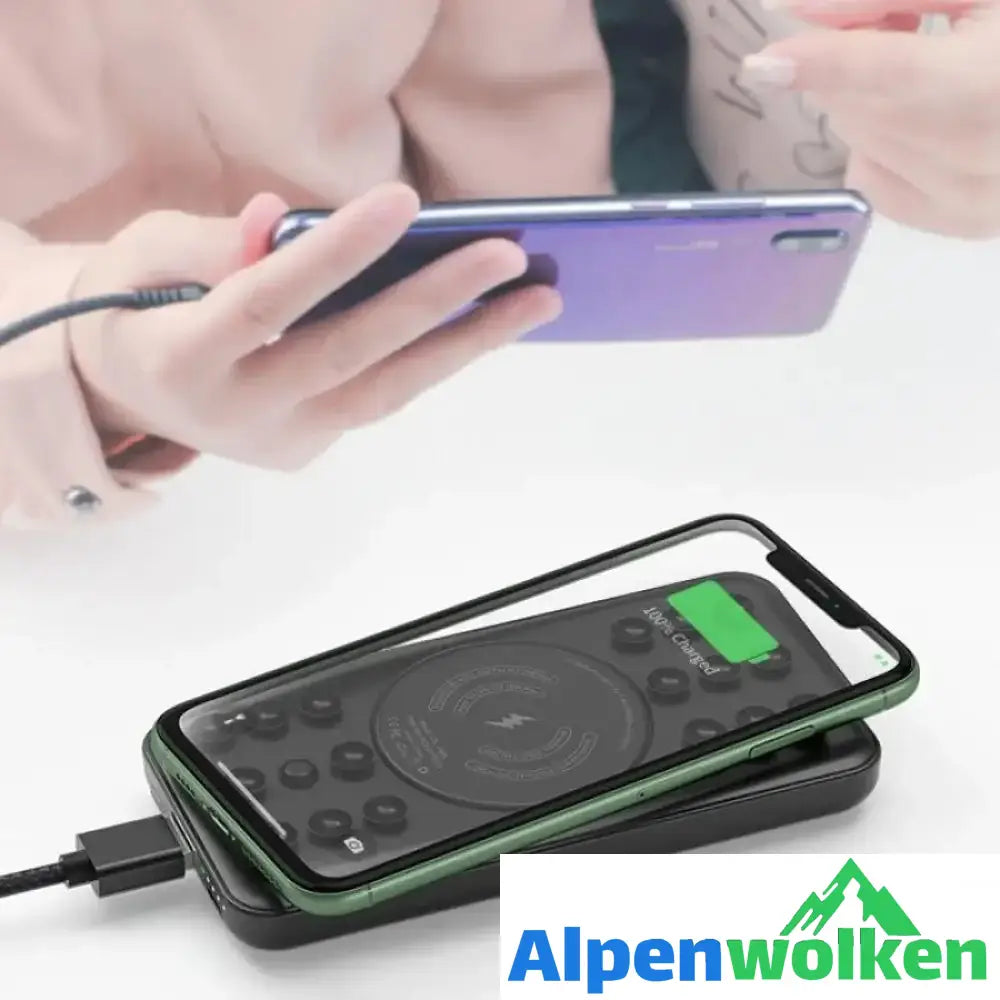 Alpenwolken - Tragbare Saugnapf-Powerbank