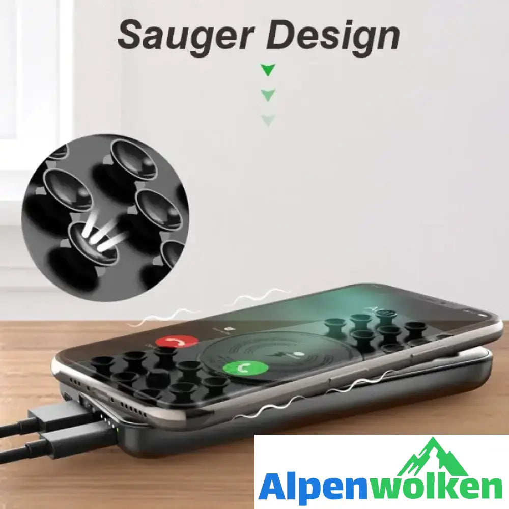 Alpenwolken - Tragbare Saugnapf-Powerbank