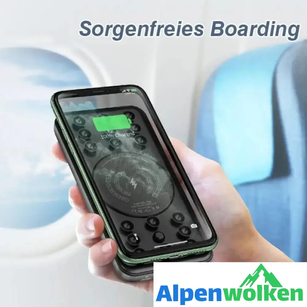 Alpenwolken - Tragbare Saugnapf-Powerbank