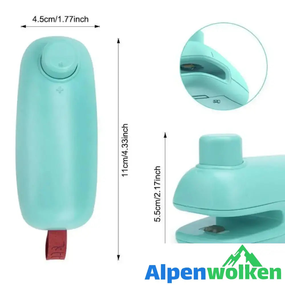 Alpenwolken - Tragbarer 2 in 1 Mini Heat Sealer