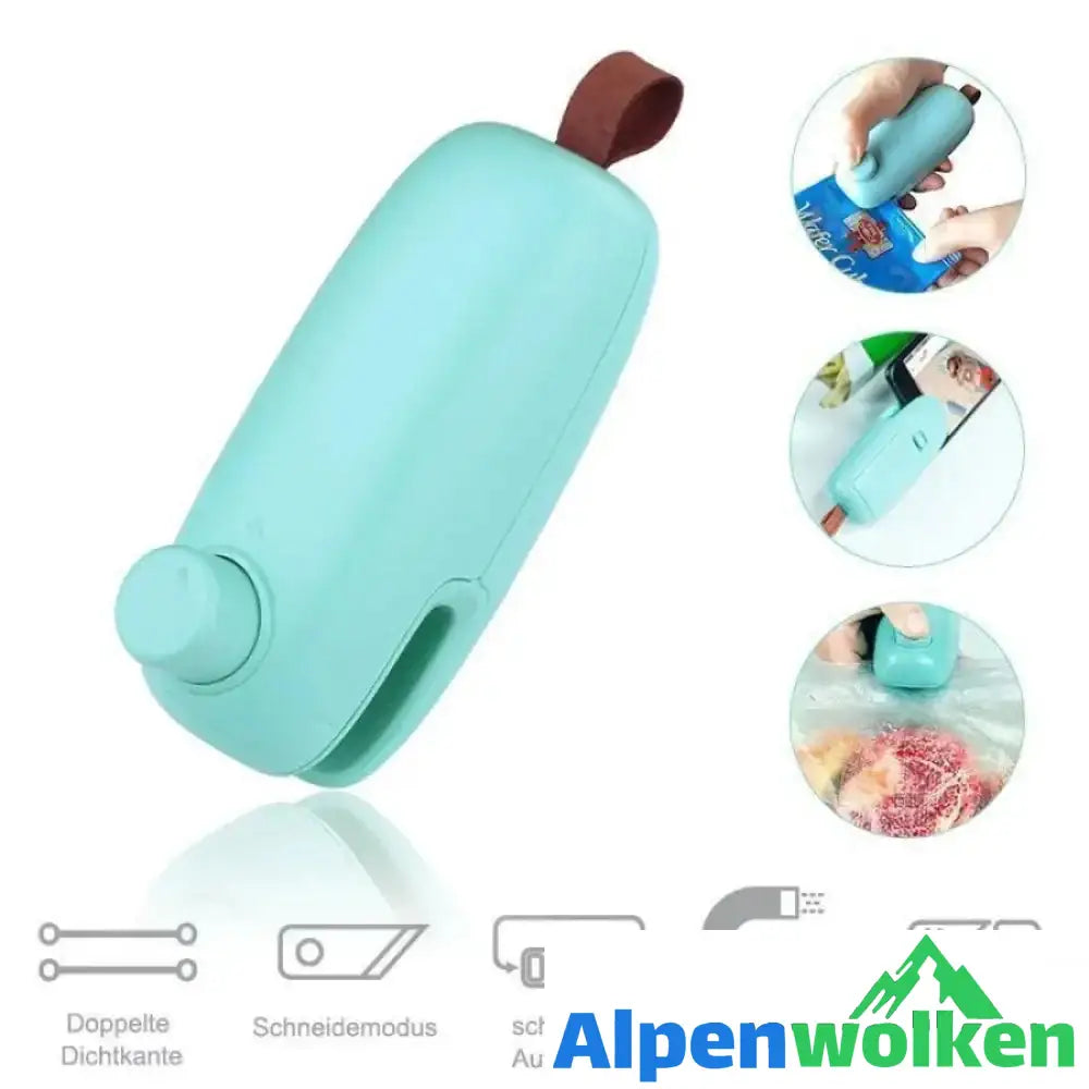 Alpenwolken - Tragbarer 2 in 1 Mini Heat Sealer