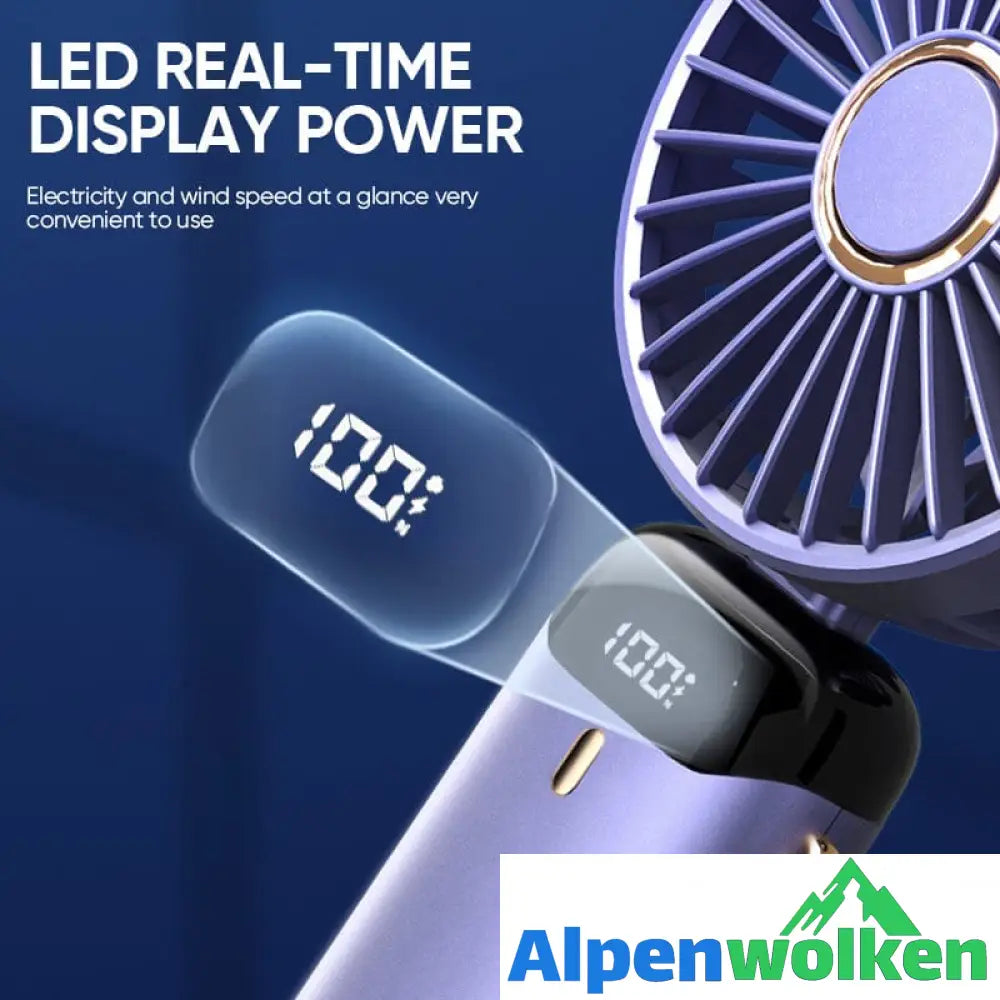 Alpenwolken - Tragbarer elektrischer USB-Ventilator