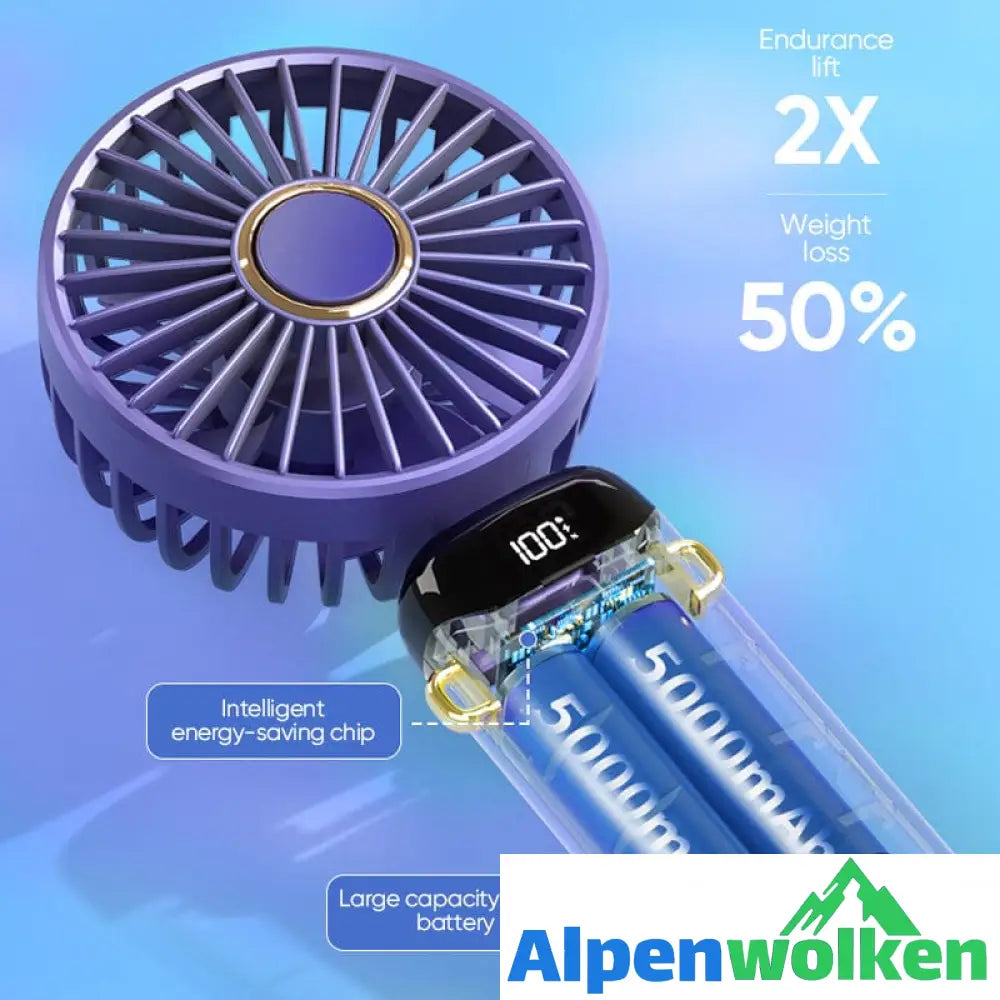 Alpenwolken - Tragbarer elektrischer USB-Ventilator