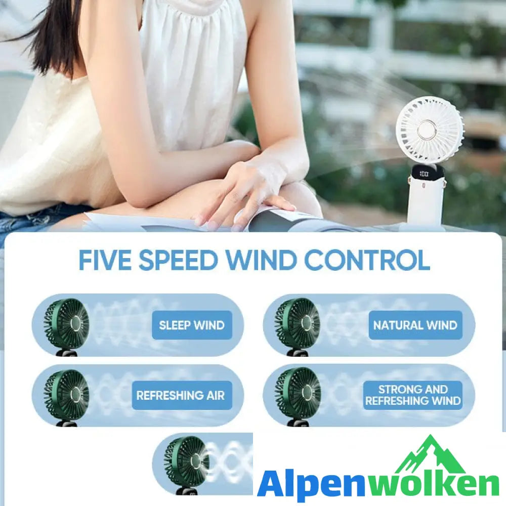 Alpenwolken - Tragbarer elektrischer USB-Ventilator