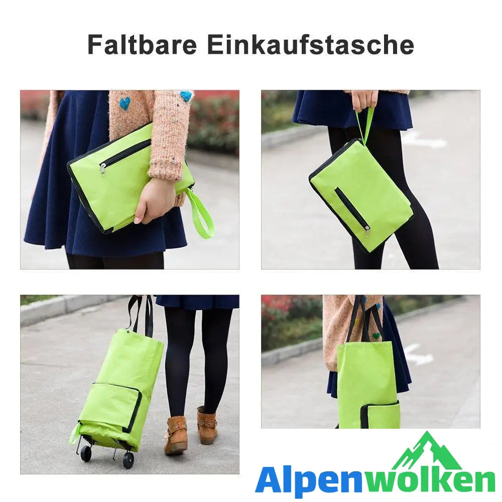 Alpenwolken - Tragbarer faltbarer Einkaufswagen