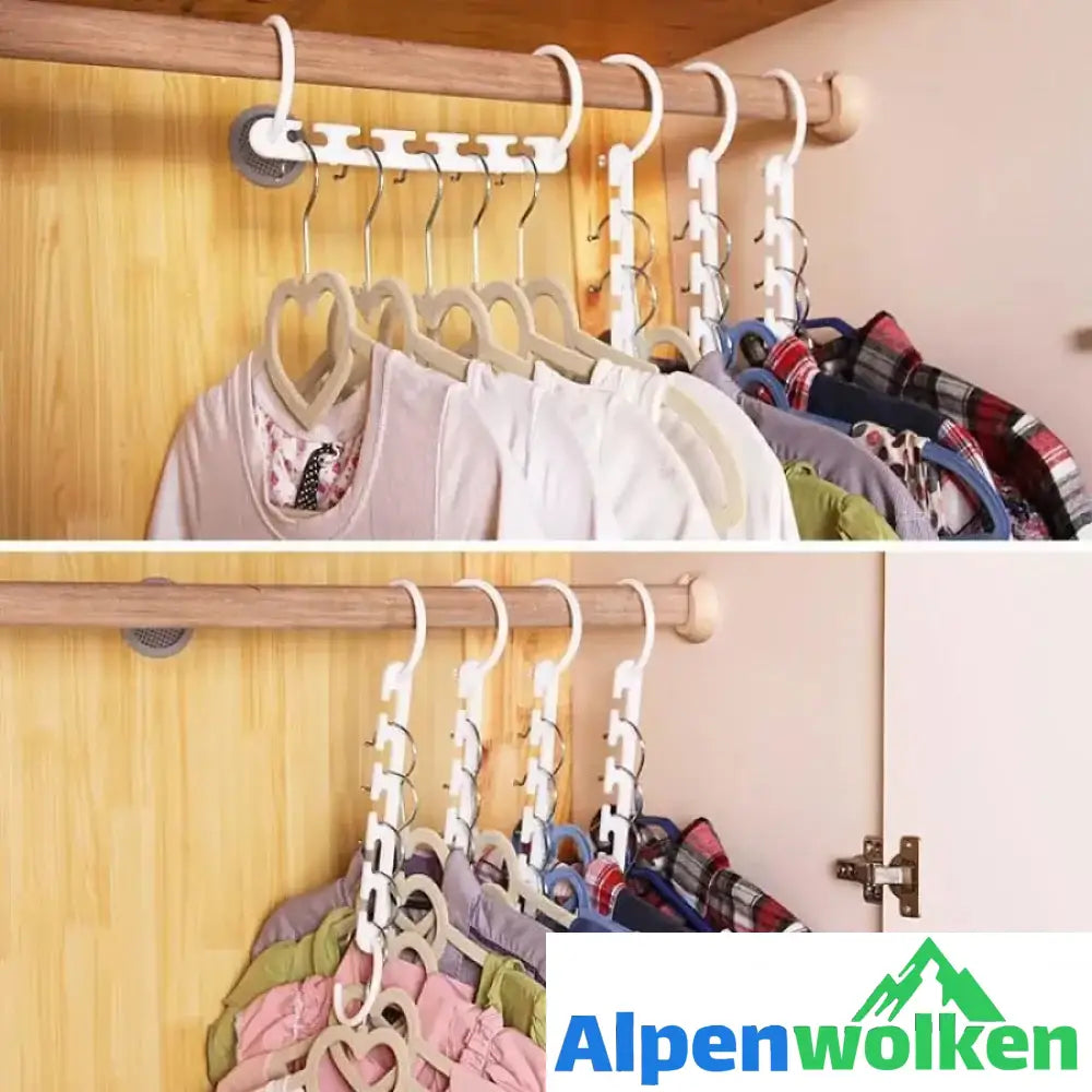 Alpenwolken - Tragbarer klappbarer Kleiderbügel