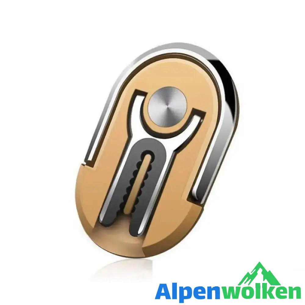 Alpenwolken - Tragbarer Mehrzweck Handyhalter Ring Gold