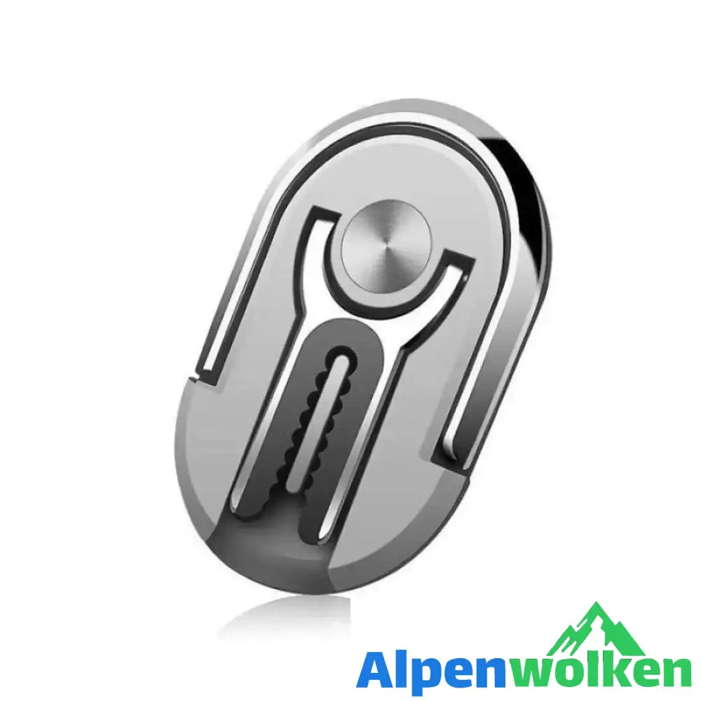 Alpenwolken - Tragbarer Mehrzweck Handyhalter Ring Silber