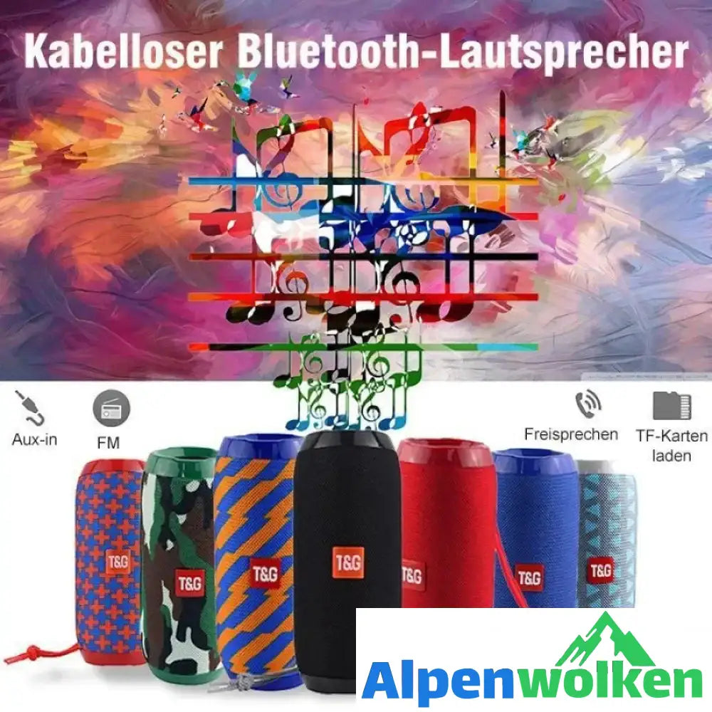 Alpenwolken - Tragbarer Mini-Lautsprecher ( Bluetooth / Micro SD / AUX )