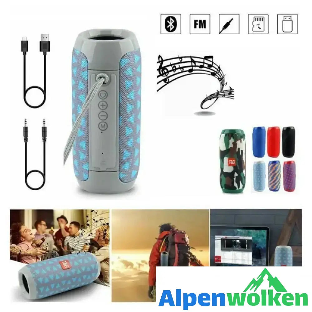 Alpenwolken - Tragbarer Mini-Lautsprecher ( Bluetooth / Micro SD / AUX )