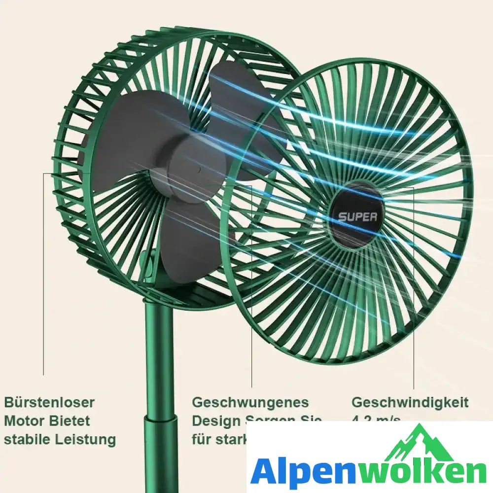 Alpenwolken - Tragbarer Mini-Ventilator für den Haushalt