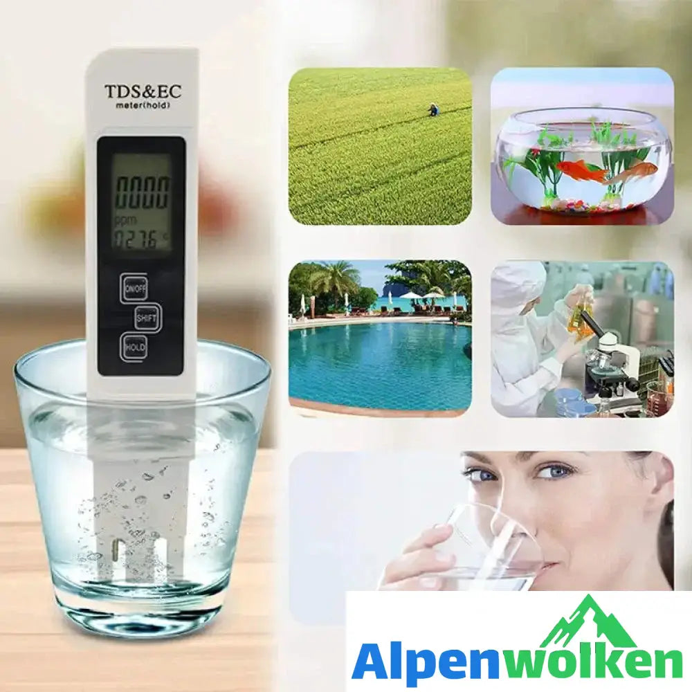 Alpenwolken - Tragbarer multifunktionaler Wasserqualitätsprüfstift