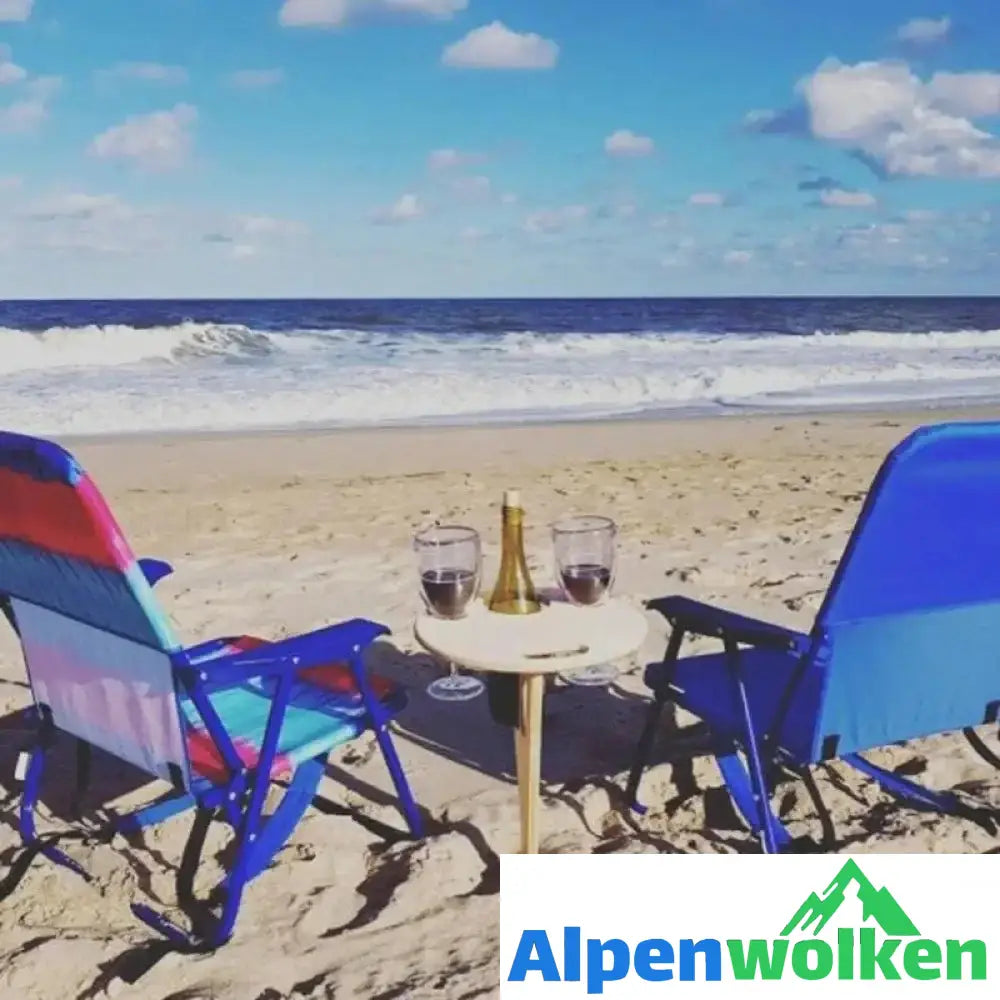 Alpenwolken - Tragbarer Weintisch für den Außenbereich | selber bauen garten