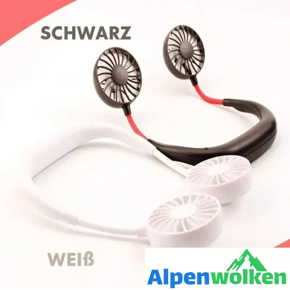 Alpenwolken - Tragbarer zwei- Köpfe Ventilator