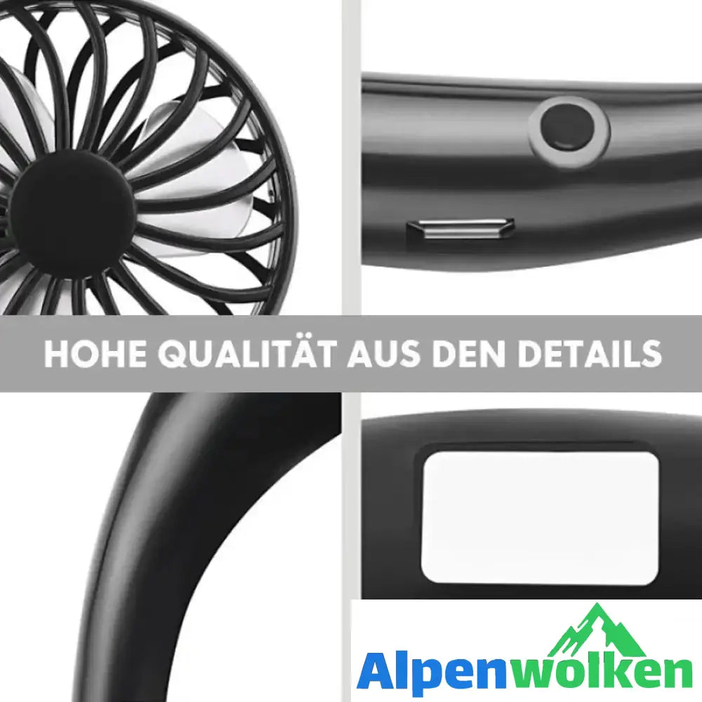 Alpenwolken - Tragbarer zwei- Köpfe Ventilator