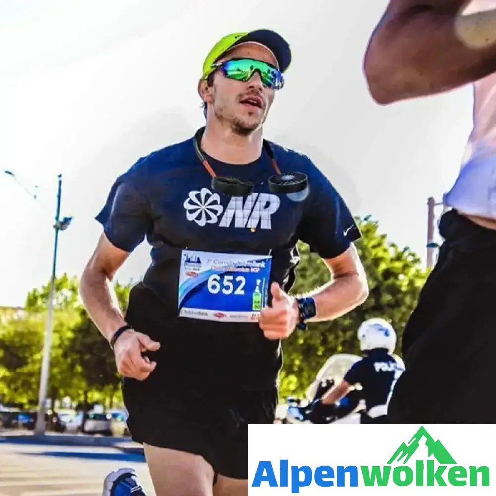 Alpenwolken - Tragbarer zwei- Köpfe Ventilator