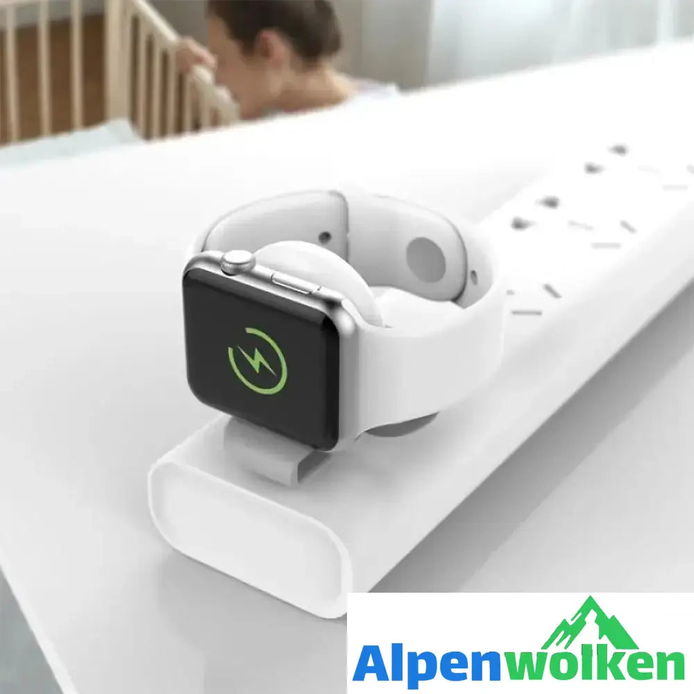 Alpenwolken - Tragbares Apple Watch Ladegerät