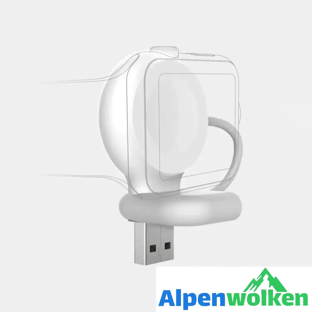 Alpenwolken - Tragbares Apple Watch Ladegerät