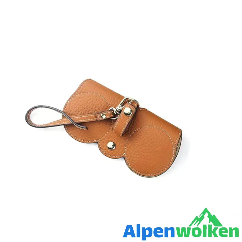 Alpenwolken - Tragbares Etui für Sonnenbrillen Orange