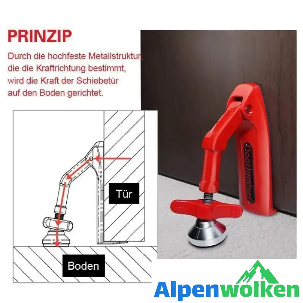 Alpenwolken - Tragbares hochwertiges Tür-Sicherheitsgerät