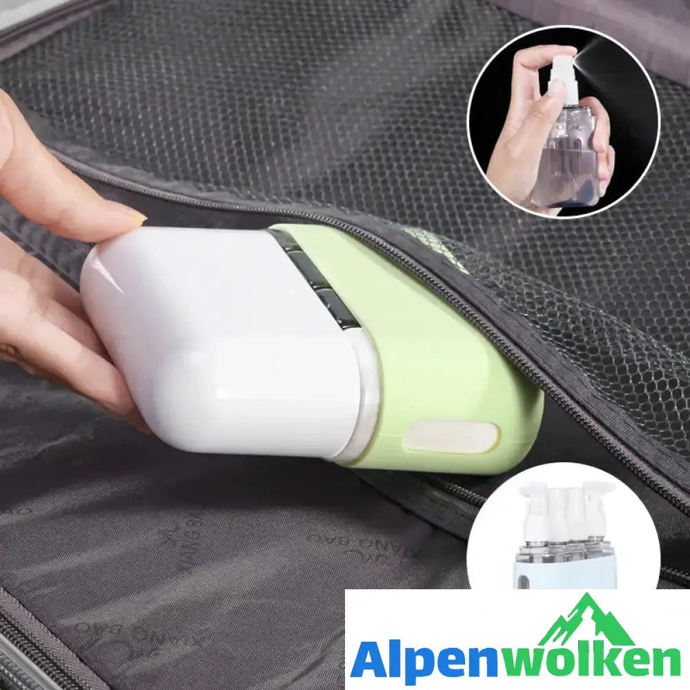 Alpenwolken - Tragbares Reiseflaschen-Set mit Shampoo-Spender