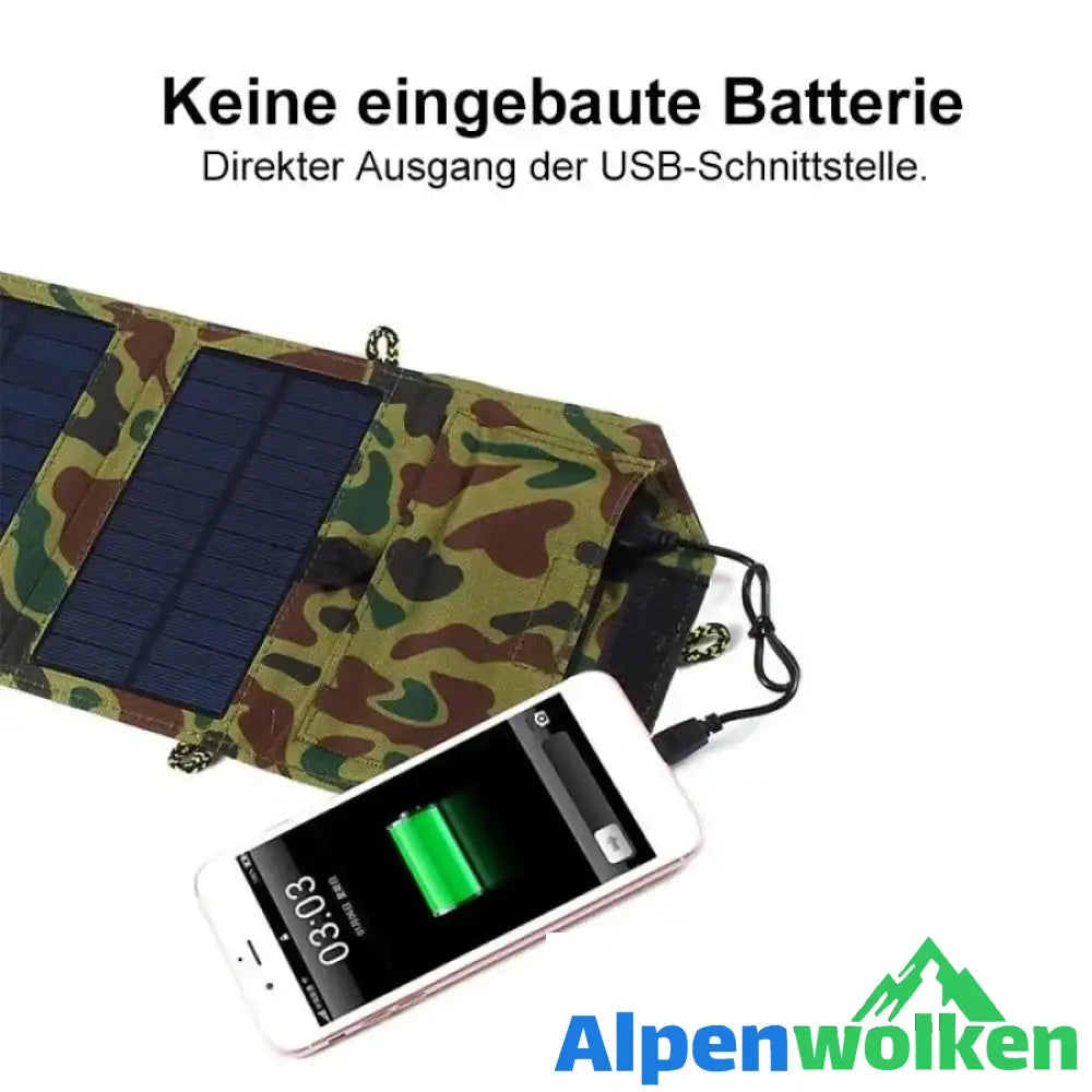 Alpenwolken - Tragbares Solarpanel-Ladegerät