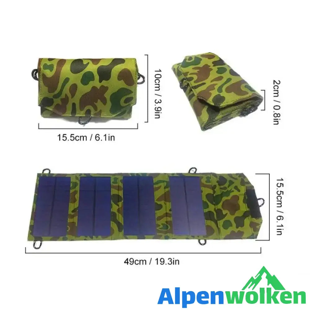 Alpenwolken - Tragbares Solarpanel-Ladegerät