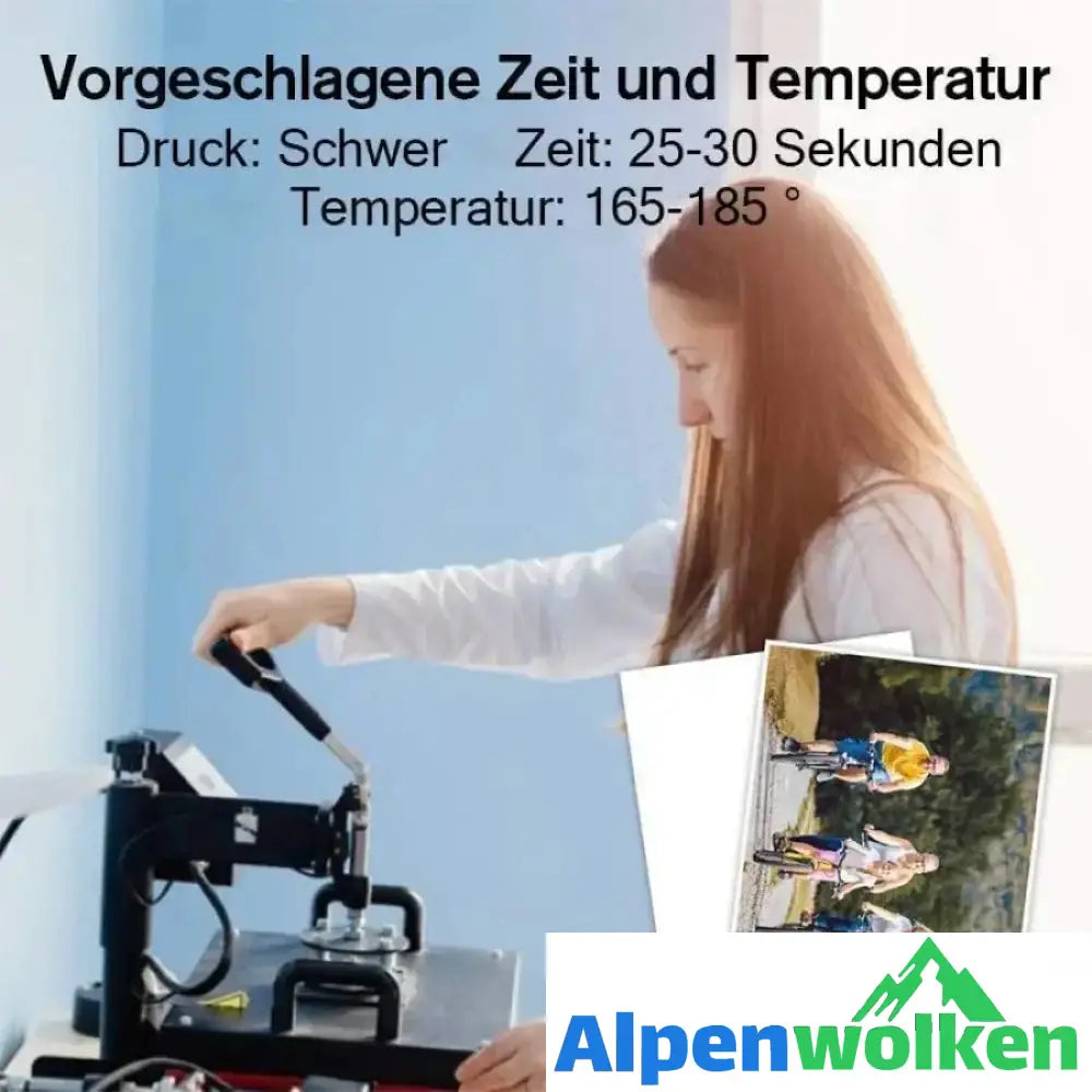 Alpenwolken - Transferpapier für Tintenstrahldrucker und helle Textilien