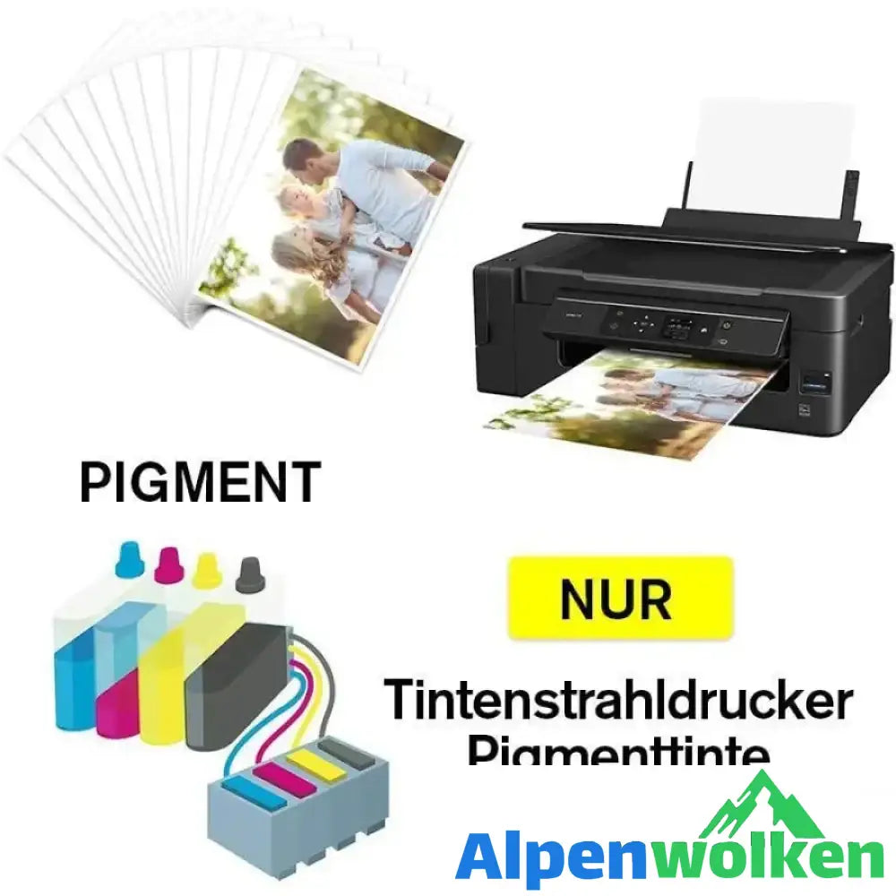 Alpenwolken - Transferpapier für Tintenstrahldrucker und helle Textilien