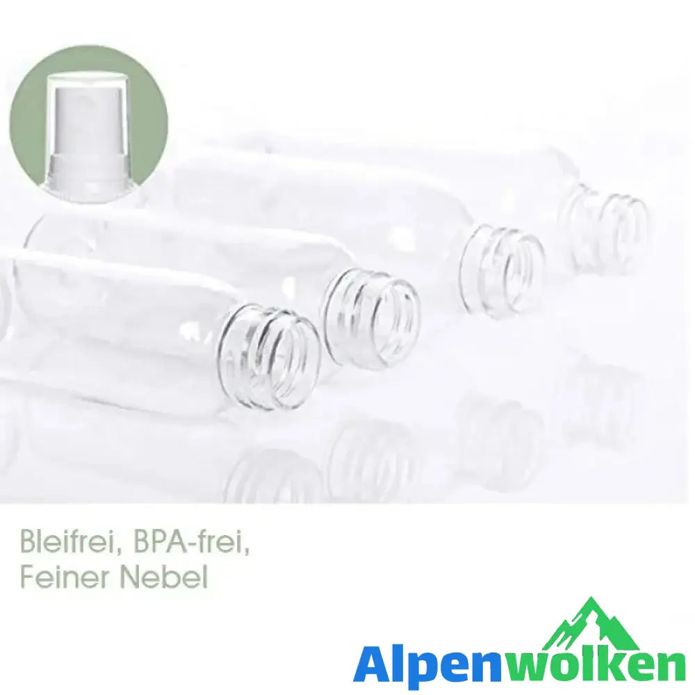 Alpenwolken - Transparente Plastiksprühflaschen