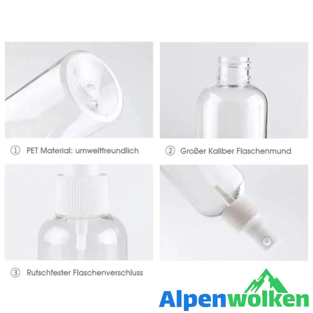 Alpenwolken - Transparente Plastiksprühflaschen