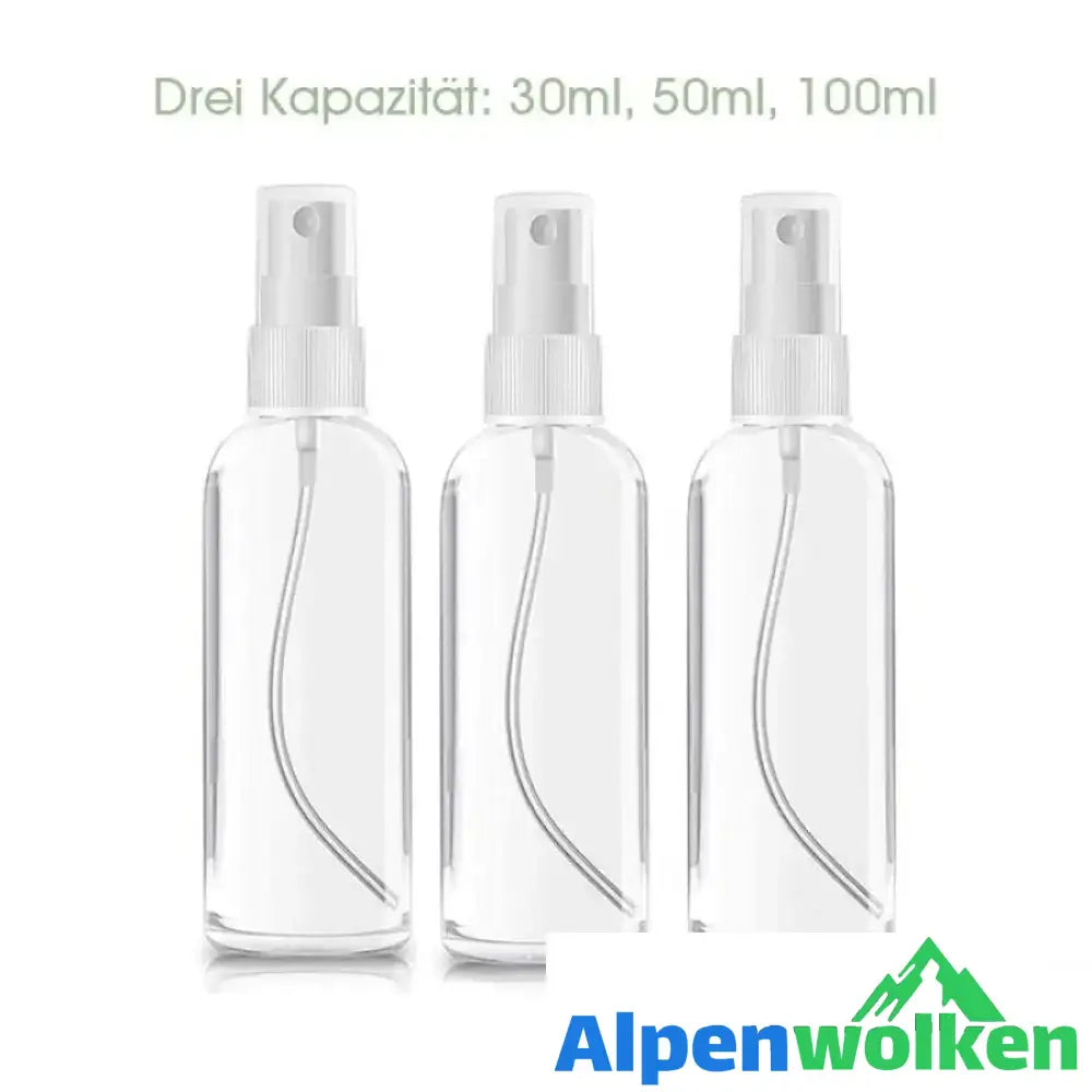 Alpenwolken - Transparente Plastiksprühflaschen