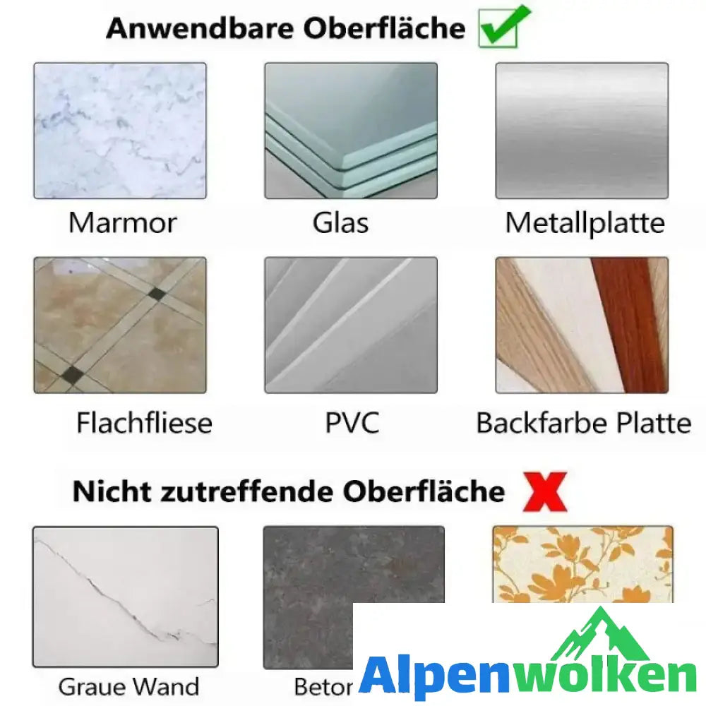 Alpenwolken - Transparente Schraubenhaken, 10 Stücke