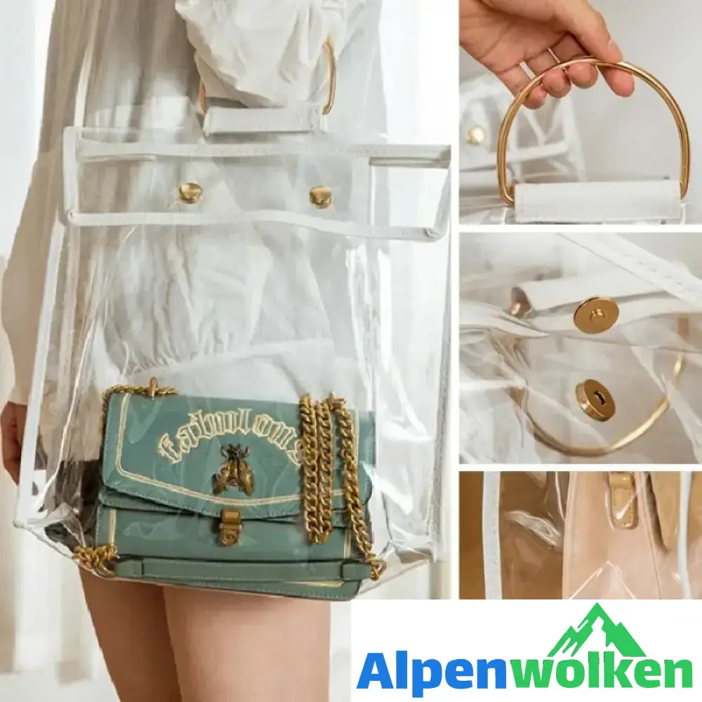 Alpenwolken - Transparente staubdichte Tasche