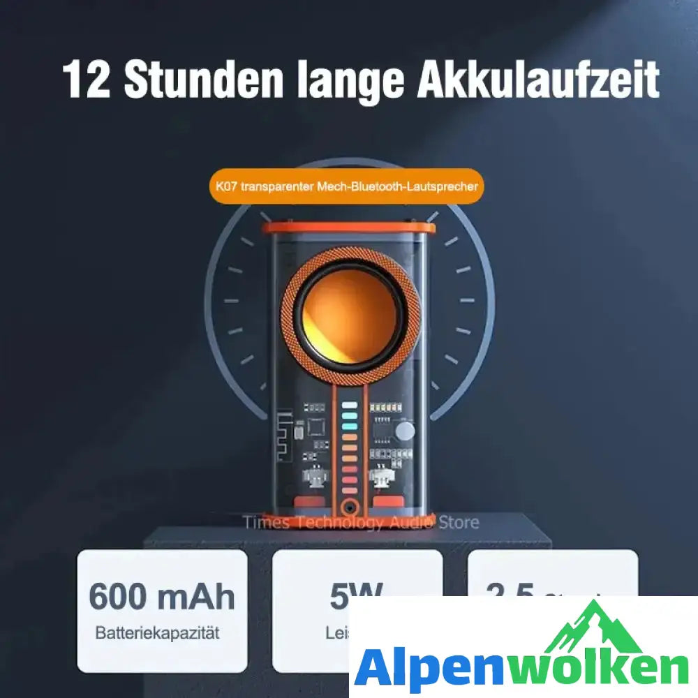 Alpenwolken - ✨Transparenter kabelloser Mecha-Bluetooth-Lautsprecher✨