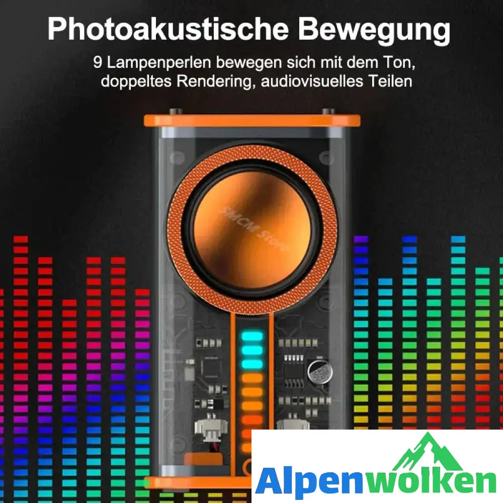 Alpenwolken - ✨Transparenter kabelloser Mecha-Bluetooth-Lautsprecher✨